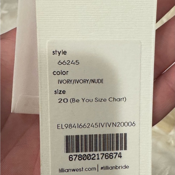 Lillian West Bride gown. Never worn, unaltered and tags still attached. Size 20 - Picture 6 of 6